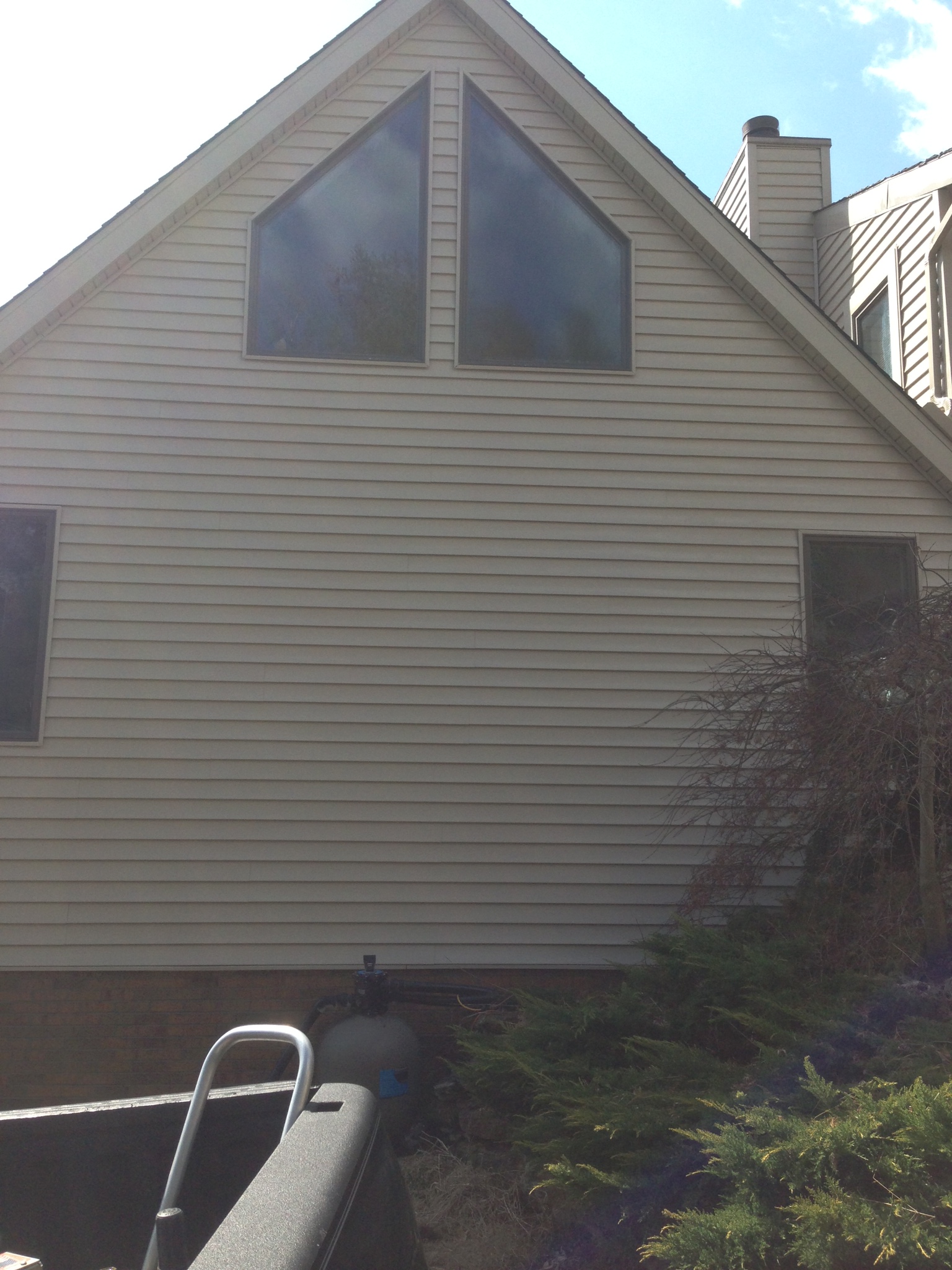 Clean siding